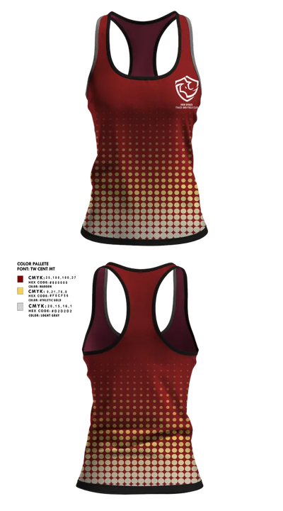 Iron Spikes Track and Field Club 9344658 Compression Track Singlet - 2