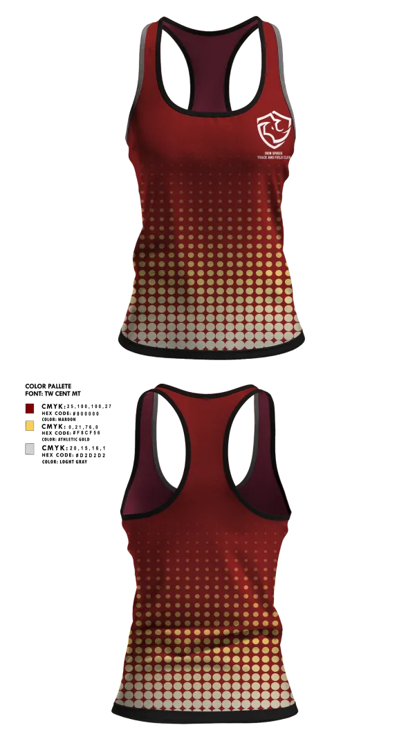 Tank Top, Iron Spikes Track and Field Club, Track & Field, Teamtime, Team time, sublimation, custom sports apparel, team uniforms, spirit wear, spiritwear, sports uniforms, custom shirts, team store, custom team store, fundraiser sports, apparel fundraiser