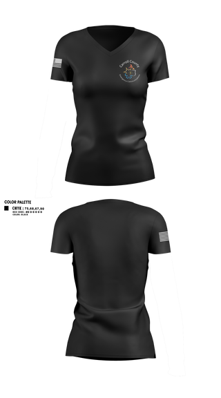 Womens Short Sleeve Vneck Shirt, Carroll County Emergency Communications, Police, Teamtime, Team time, sublimation, custom sports apparel, team uniforms, spirit wear, spiritwear, sports uniforms, custom shirts, team store, custom team store, fundraiser sports, apparel fundraiser