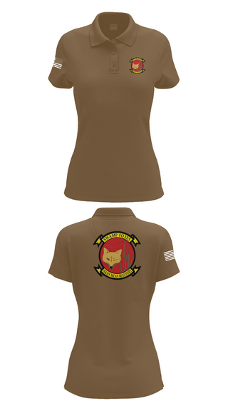 Womens Short Sleeve Performance Polo, Headquarters & Headquarters Squadron, , Teamtime, Team time, sublimation, custom sports apparel, team uniforms, spirit wear, spiritwear, sports uniforms, custom shirts, team store, custom team store, fundraiser sports, apparel fundraiser