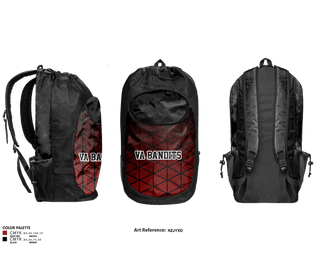Gear Bag, Va bandits, Men's Basketball, Teamtime, Team time, sublimation, custom sports apparel, team uniforms, spirit wear, spiritwear, sports uniforms, custom shirts, team store, custom team store, fundraiser sports, apparel fundraiser
