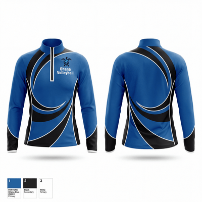 Ohana Volleyball 88809846 Quarter Zip Jacket - 1