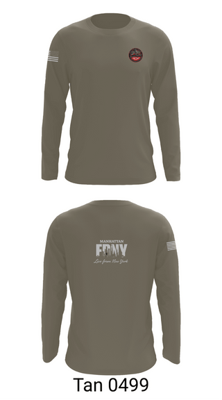 Long Sleeve Performance Shirt, Manhattan Fire Dispatch, Fire Department, Teamtime, Team time, sublimation, custom sports apparel, team uniforms, spirit wear, spiritwear, sports uniforms, custom shirts, team store, custom team store, fundraiser sports, apparel fundraiser