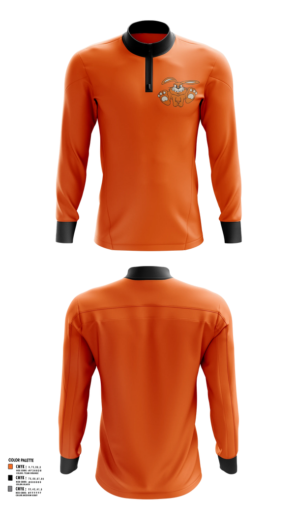 Quarter Zip Jacket, Fisher Bunnies, Cross Country, Teamtime, Team time, sublimation, custom sports apparel, team uniforms, spirit wear, spiritwear, sports uniforms, custom shirts, team store, custom team store, fundraiser sports, apparel fundraiser