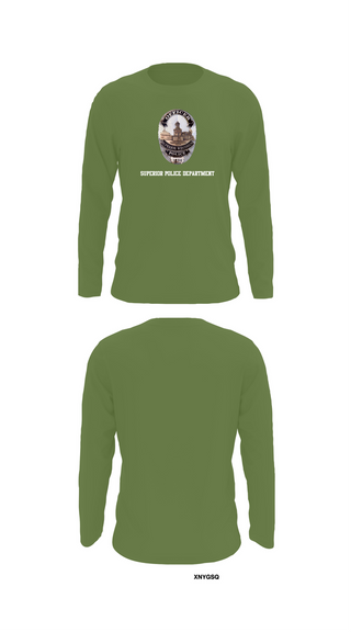 Long Sleeve Performance Shirt, Superior Police Department, , Teamtime, Team time, sublimation, custom sports apparel, team uniforms, spirit wear, spiritwear, sports uniforms, custom shirts, team store, custom team store, fundraiser sports, apparel fundraiser