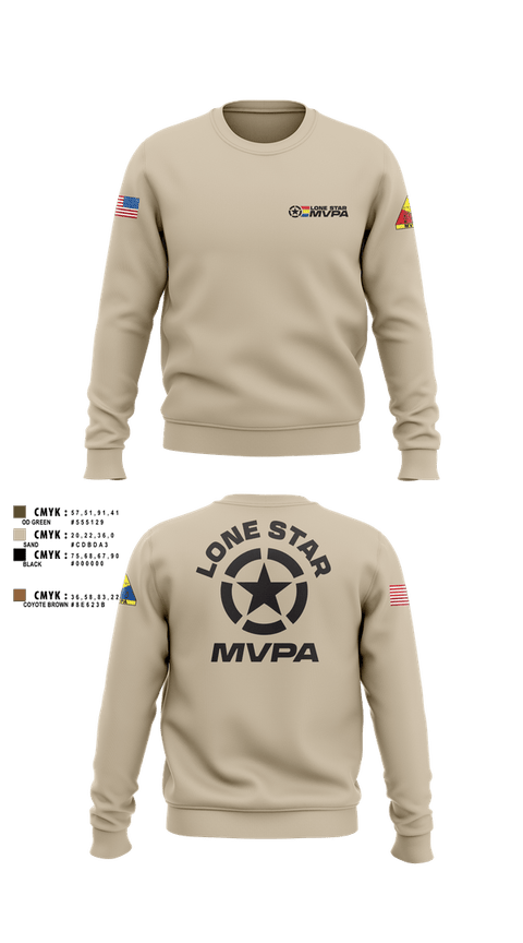 Crew Neck Sweatshirt, Lone Star MVPA, , Teamtime, Team time, sublimation, custom sports apparel, team uniforms, spirit wear, spiritwear, sports uniforms, custom shirts, team store, custom team store, fundraiser sports, apparel fundraiser