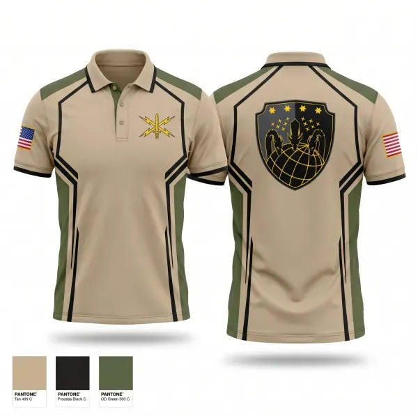 Short Sleeve Performance Polo, 11th Cyber BN, Army, Teamtime, Team time, sublimation, custom sports apparel, team uniforms, spirit wear, spiritwear, sports uniforms, custom shirts, team store, custom team store, fundraiser sports, apparel fundraiser