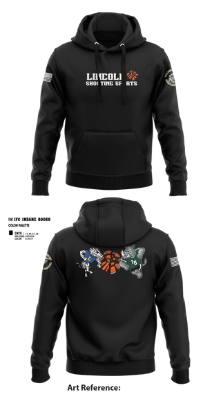 Hoodie, Lincoln Shooting Sports, , Teamtime, Team time, sublimation, custom sports apparel, team uniforms, spirit wear, spiritwear, sports uniforms, custom shirts, team store, custom team store, fundraiser sports, apparel fundraiser