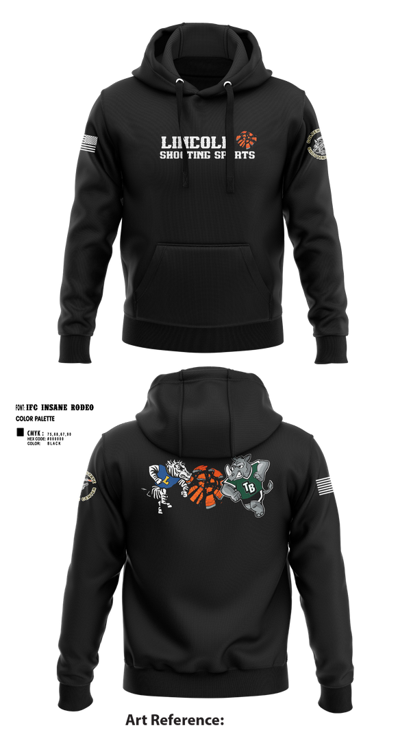 Hoodie, Lincoln Shooting Sports, , Teamtime, Team time, sublimation, custom sports apparel, team uniforms, spirit wear, spiritwear, sports uniforms, custom shirts, team store, custom team store, fundraiser sports, apparel fundraiser