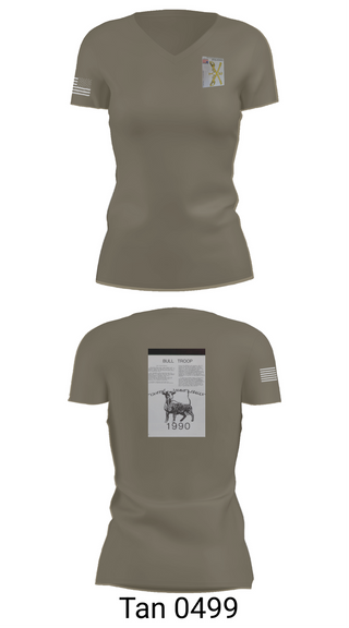 Womens Short Sleeve Vneck Shirt, 2nd Armored Cavalry Regiment, , Teamtime, Team time, sublimation, custom sports apparel, team uniforms, spirit wear, spiritwear, sports uniforms, custom shirts, team store, custom team store, fundraiser sports, apparel fundraiser