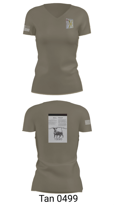 2nd Armored Cavalry Regiment 7857007 Women's Short Sleeve V-neck Shirt - 68