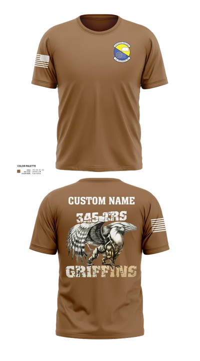 345th TRS 44562231 Short Sleeve Performance Shirt - 11