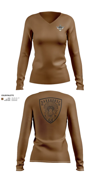 Womens Long Sleeve Vneck Shirt, D/4-4, , Teamtime, Team time, sublimation, custom sports apparel, team uniforms, spirit wear, spiritwear, sports uniforms, custom shirts, team store, custom team store, fundraiser sports, apparel fundraiser