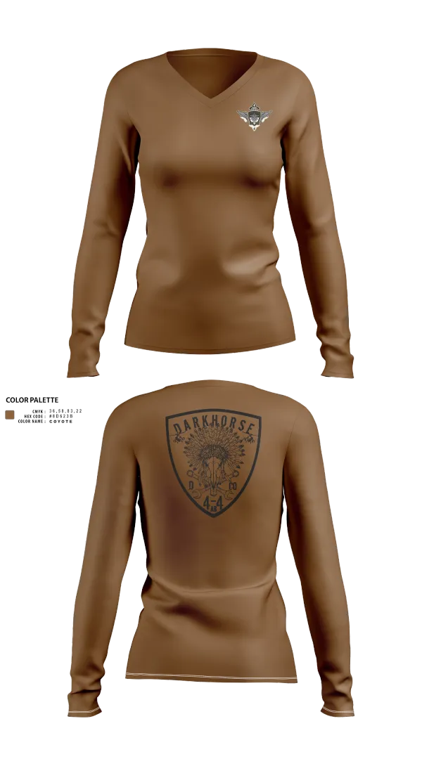 Womens Long Sleeve Vneck Shirt, D/4-4, , Teamtime, Team time, sublimation, custom sports apparel, team uniforms, spirit wear, spiritwear, sports uniforms, custom shirts, team store, custom team store, fundraiser sports, apparel fundraiser