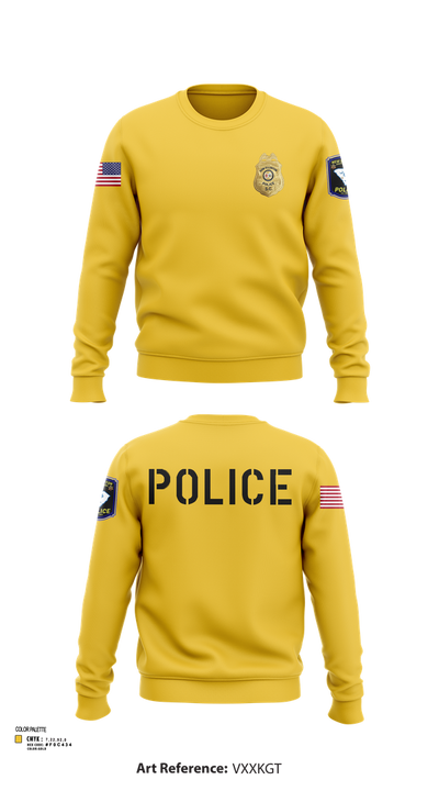New Ellenton Police Department 612730 Crew Neck Sweatshirt - 2