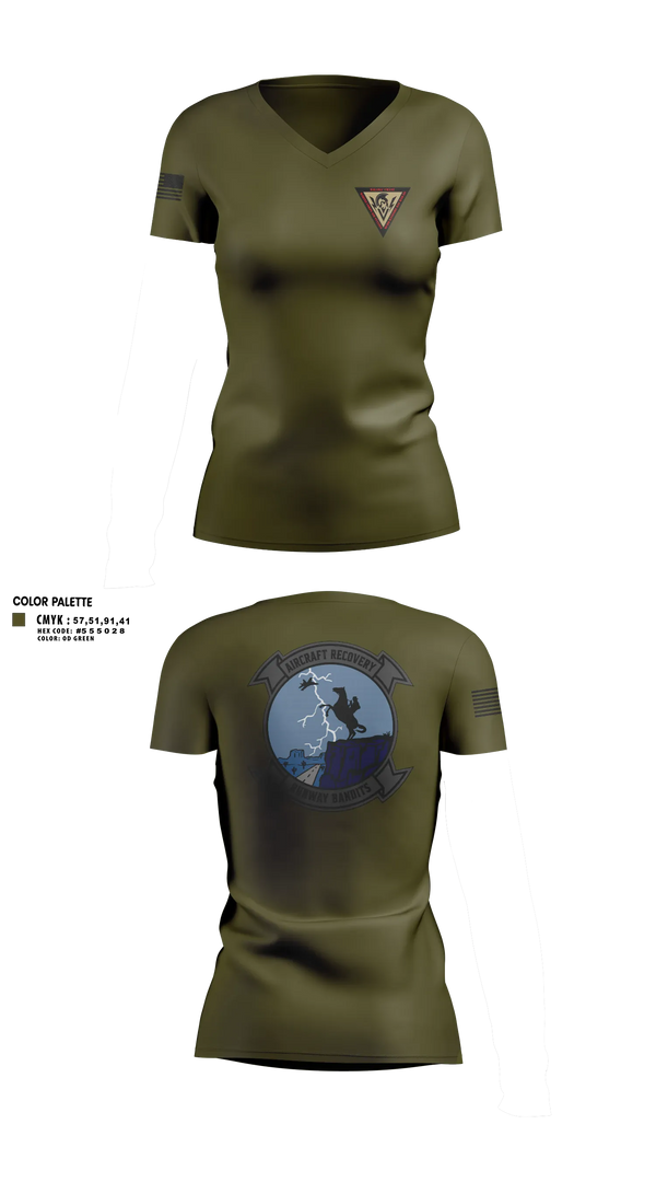 Womens Short Sleeve Vneck Shirt, Aircraft Recovery, Marines, Teamtime, Team time, sublimation, custom sports apparel, team uniforms, spirit wear, spiritwear, sports uniforms, custom shirts, team store, custom team store, fundraiser sports, apparel fundraiser