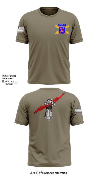 10mtn FIST 76072588 Short Sleeve Performance Shirt - 100