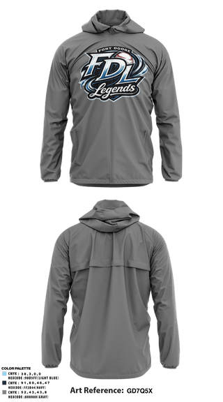 Windbreaker, Fort Dodge Legends, Baseball, Teamtime, Team time, sublimation, custom sports apparel, team uniforms, spirit wear, spiritwear, sports uniforms, custom shirts, team store, custom team store, fundraiser sports, apparel fundraiser