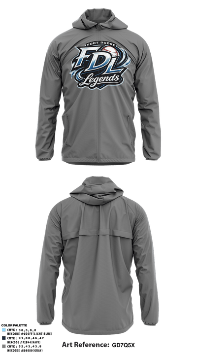 Fort Dodge Legends 73509393 Windbreaker - 7