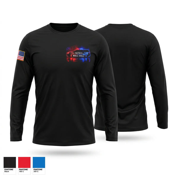 Long Sleeve Performance Shirt, On Patrol Live, Police, Teamtime, Team time, sublimation, custom sports apparel, team uniforms, spirit wear, spiritwear, sports uniforms, custom shirts, team store, custom team store, fundraiser sports, apparel fundraiser