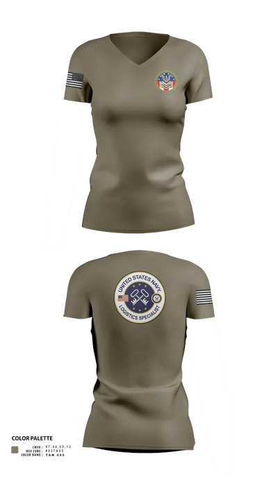 Nrc Baltimore 77200543 Women's Short Sleeve V-neck Shirt - 22