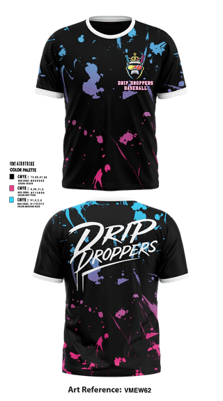 Short Sleeve Performance Shirt, Drip Droppers, Baseball, Teamtime, Team time, sublimation, custom sports apparel, team uniforms, spirit wear, spiritwear, sports uniforms, custom shirts, team store, custom team store, fundraiser sports, apparel fundraiser
