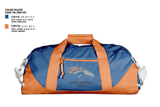 Duffle Bag, SUNY Orange Golf, Golf, Teamtime, Team time, sublimation, custom sports apparel, team uniforms, spirit wear, spiritwear, sports uniforms, custom shirts, team store, custom team store, fundraiser sports, apparel fundraiser