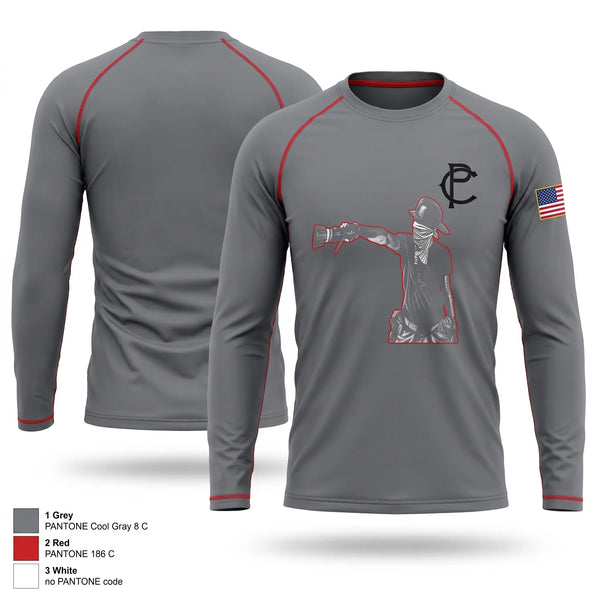 Long Sleeve Performance Shirt, Pell City Fire, Fire Department, Teamtime, Team time, sublimation, custom sports apparel, team uniforms, spirit wear, spiritwear, sports uniforms, custom shirts, team store, custom team store, fundraiser sports, apparel fundraiser