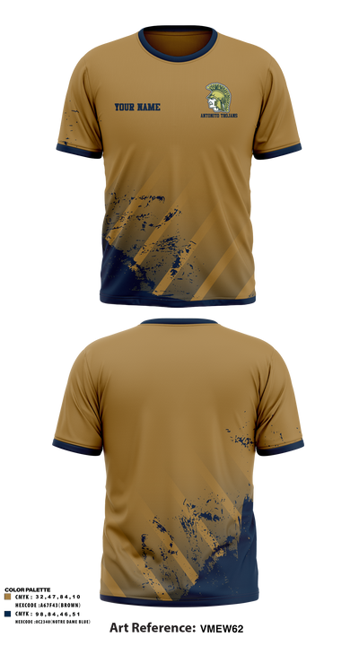 Antonito Trojans Soft Poly Tee Cotton Like Feel - 6