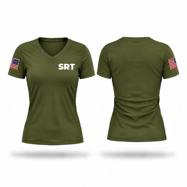 Womens Short Sleeve Vneck Shirt, SRT, Police, Teamtime, Team time, sublimation, custom sports apparel, team uniforms, spirit wear, spiritwear, sports uniforms, custom shirts, team store, custom team store, fundraiser sports, apparel fundraiser