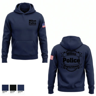 Hoodie, Milton Police Department, Police, Teamtime, Team time, sublimation, custom sports apparel, team uniforms, spirit wear, spiritwear, sports uniforms, custom shirts, team store, custom team store, fundraiser sports, apparel fundraiser