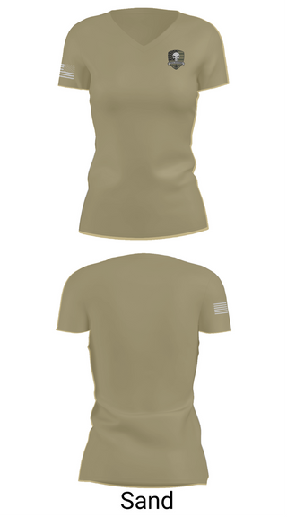 Womens Short Sleeve Vneck Shirt, 1-149th A Co, , Teamtime, Team time, sublimation, custom sports apparel, team uniforms, spirit wear, spiritwear, sports uniforms, custom shirts, team store, custom team store, fundraiser sports, apparel fundraiser