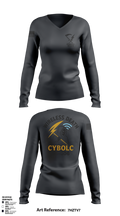 CLASS 25-006 48091830 Women's Long Sleeve V-neck Shirt - 3