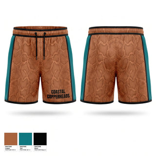 Athletic Shorts With Pockets, Coastal Copperheads, Baseball, Teamtime, Team time, sublimation, custom sports apparel, team uniforms, spirit wear, spiritwear, sports uniforms, custom shirts, team store, custom team store, fundraiser sports, apparel fundraiser