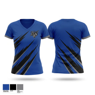 Womens Short Sleeve Vneck Shirt, Lackey Chargers, , Teamtime, Team time, sublimation, custom sports apparel, team uniforms, spirit wear, spiritwear, sports uniforms, custom shirts, team store, custom team store, fundraiser sports, apparel fundraiser