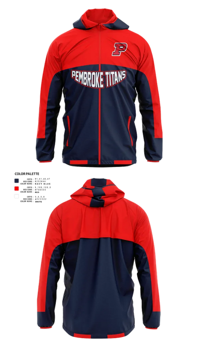 Pembroke Titans Football And Cheer 95310189 Windbreaker - 20