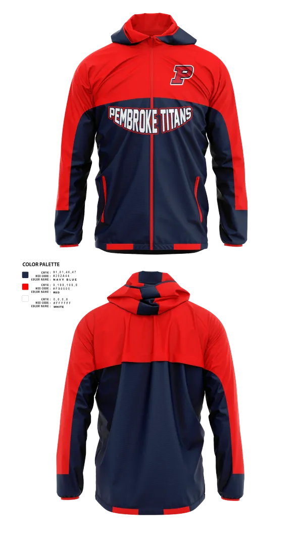 Windbreaker, Pembroke Titans Football And Cheer, , Teamtime, Team time, sublimation, custom sports apparel, team uniforms, spirit wear, spiritwear, sports uniforms, custom shirts, team store, custom team store, fundraiser sports, apparel fundraiser