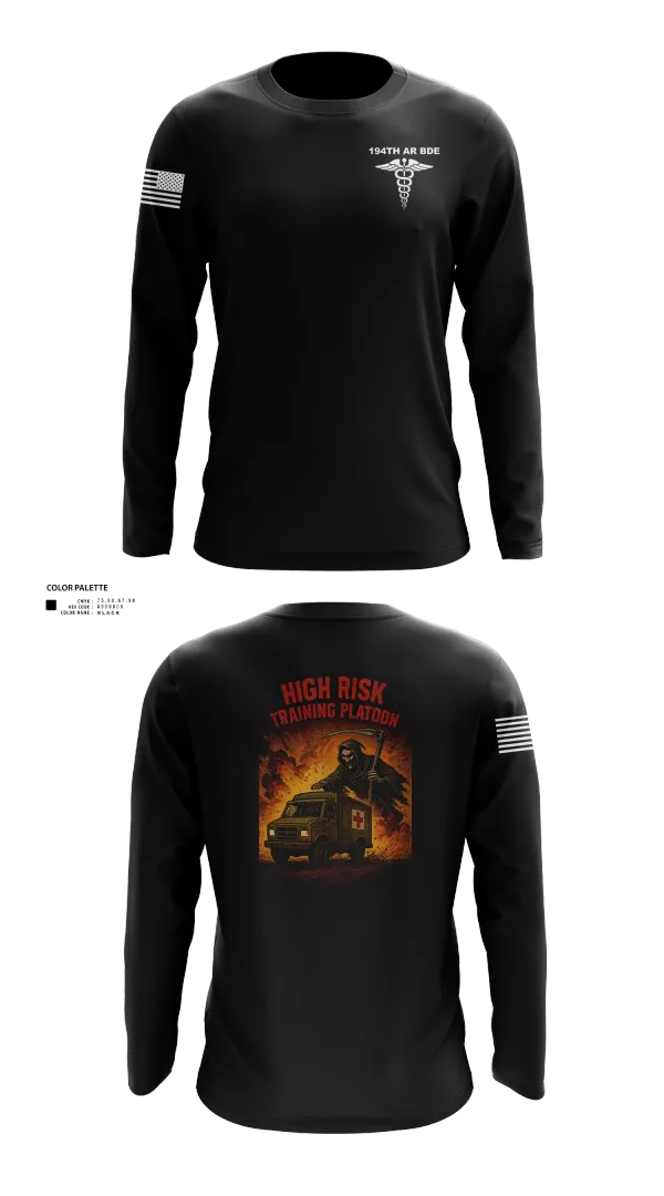 Long Sleeve Performance Shirt, 194th AR BDE HRT Medics, Army, Teamtime, Team time, sublimation, custom sports apparel, team uniforms, spirit wear, spiritwear, sports uniforms, custom shirts, team store, custom team store, fundraiser sports, apparel fundraiser