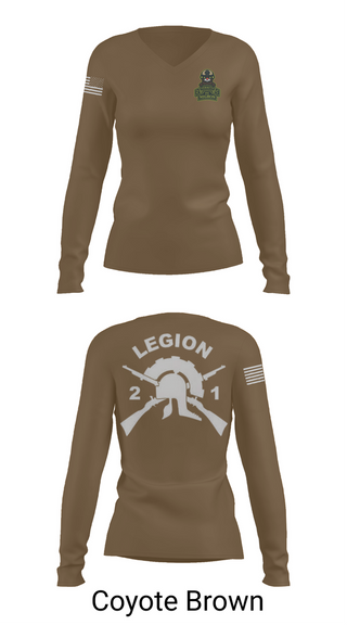 Womens Long Sleeve Vneck Shirt, 2-1, , Teamtime, Team time, sublimation, custom sports apparel, team uniforms, spirit wear, spiritwear, sports uniforms, custom shirts, team store, custom team store, fundraiser sports, apparel fundraiser