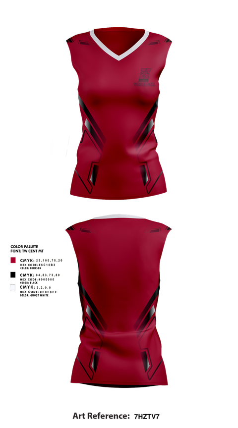 Sleeveless Performance Shirt, Hastings College Broncos Volleyball, Women's Volleyball, Teamtime, Team time, sublimation, custom sports apparel, team uniforms, spirit wear, spiritwear, sports uniforms, custom shirts, team store, custom team store, fundraiser sports, apparel fundraiser