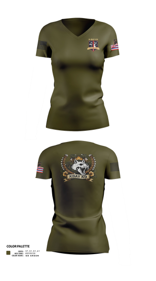 Womens Short Sleeve Vneck Shirt, MCBH PMO MWD Section, Marines, Teamtime, Team time, sublimation, custom sports apparel, team uniforms, spirit wear, spiritwear, sports uniforms, custom shirts, team store, custom team store, fundraiser sports, apparel fundraiser