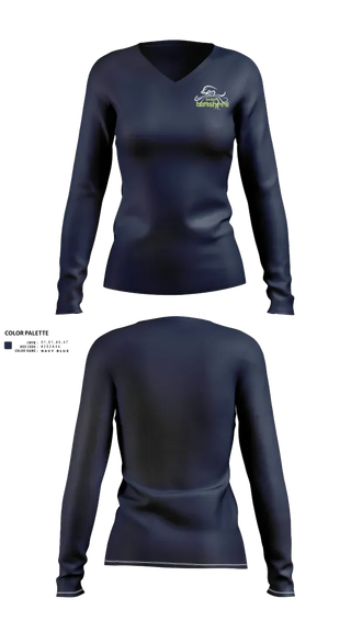 Womens Long Sleeve Vneck Shirt, Boston Banshees, Football, Teamtime, Team time, sublimation, custom sports apparel, team uniforms, spirit wear, spiritwear, sports uniforms, custom shirts, team store, custom team store, fundraiser sports, apparel fundraiser