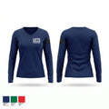 LATTA POLICE DEPARTMENT Women's Long Sleeve V-neck Shirt - 1