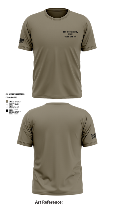 HHC 1-504TH PIR, 1 BCT, 82ND ABN DIV 37932169 Short Sleeve Performance Shirt - 4
