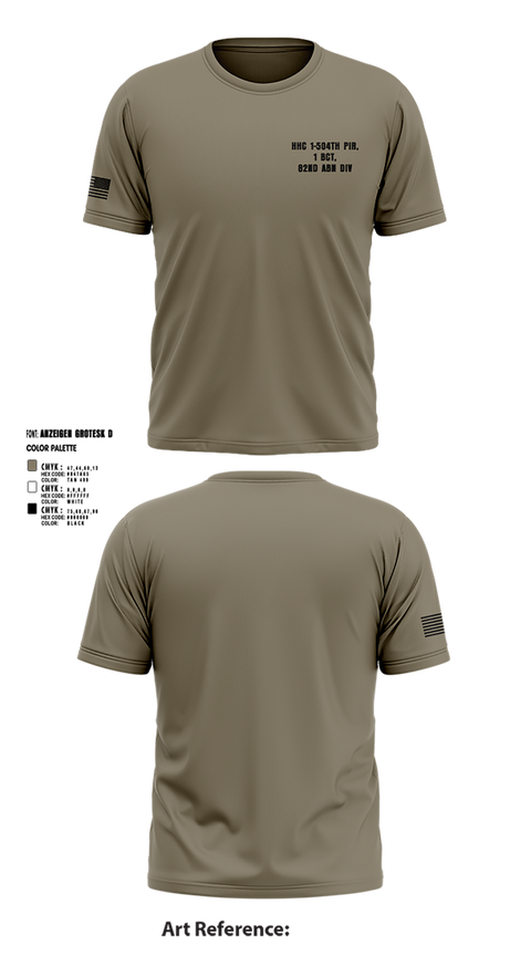 Short Sleeve Performance Shirt, HHC 1-504TH PIR, 1 BCT, 82ND ABN DIV, , Teamtime, Team time, sublimation, custom sports apparel, team uniforms, spirit wear, spiritwear, sports uniforms, custom shirts, team store, custom team store, fundraiser sports, apparel fundraiser