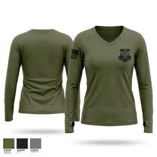 Womens Long Sleeve Vneck Shirt, Grant County Tactical Response Team, Police, Teamtime, Team time, sublimation, custom sports apparel, team uniforms, spirit wear, spiritwear, sports uniforms, custom shirts, team store, custom team store, fundraiser sports, apparel fundraiser