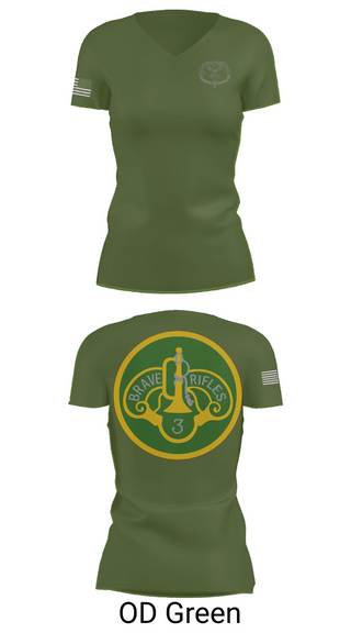 Womens Short Sleeve Vneck Shirt, 3d Cavalry Regiment, Army, Teamtime, Team time, sublimation, custom sports apparel, team uniforms, spirit wear, spiritwear, sports uniforms, custom shirts, team store, custom team store, fundraiser sports, apparel fundraiser