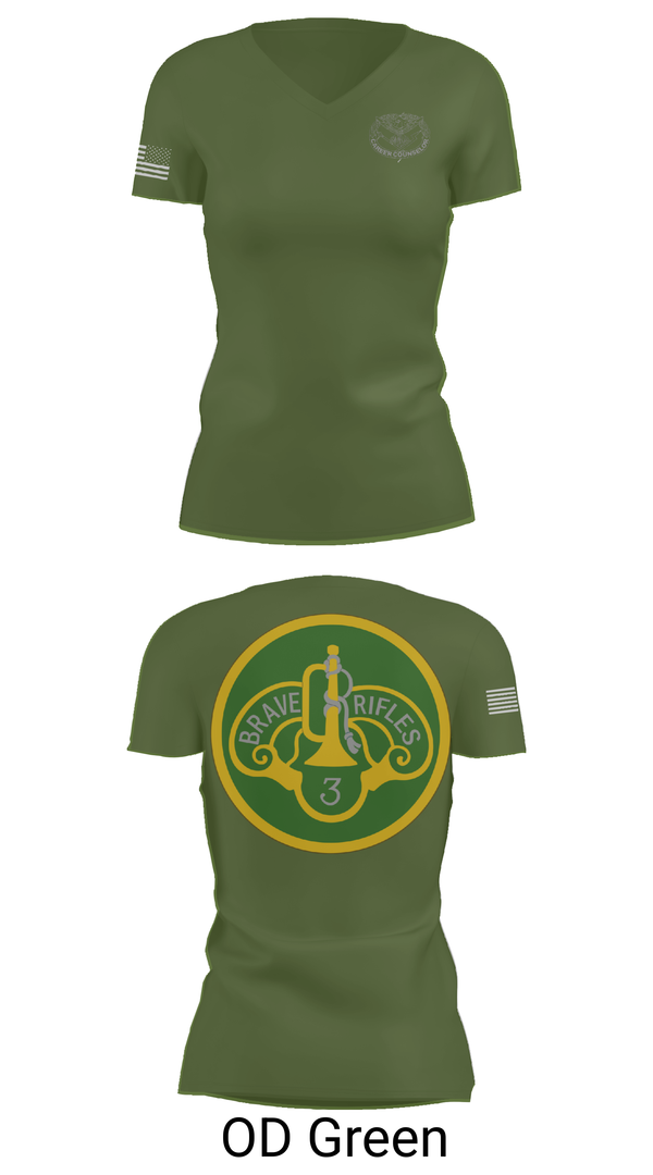 Womens Short Sleeve Vneck Shirt, 3d Cavalry Regiment, Army, Teamtime, Team time, sublimation, custom sports apparel, team uniforms, spirit wear, spiritwear, sports uniforms, custom shirts, team store, custom team store, fundraiser sports, apparel fundraiser