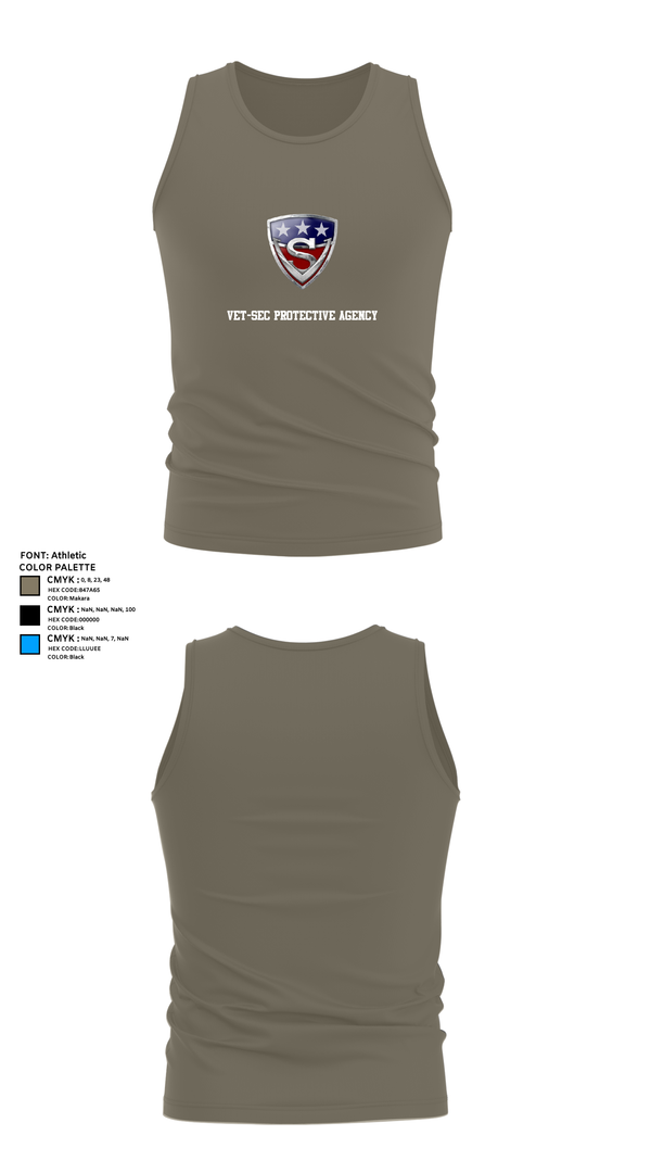 Tank Top, Vet-Sec Protective agency, , Teamtime, Team time, sublimation, custom sports apparel, team uniforms, spirit wear, spiritwear, sports uniforms, custom shirts, team store, custom team store, fundraiser sports, apparel fundraiser