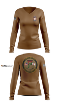 247TH Military Police Detachment Women's Long Sleeve V-neck Shirt - 100